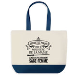 Sac de shopping bleu Sage-Femme Ministère de la Magie