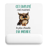 Tapis de souris ergonomique avec repose-poignet, accessoire bureau pour femme et homme, fête des pères, cadeau pas cher, idée cadeau fête des mères, secret santa, départ à la retraite, télétravail et gaming