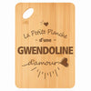 Planche bambou gravée personnalisée femme idée cadeau Fête des Mères apéro 30×20 prénom cuisine plateau fromage anniversaire noel maman mamie