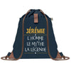 sac a dos homme bleu coton recycle avec pochette idee cadeau utile pour collegue papa ou ami cadeau homme noel anniversaire secret santa ou depart a la retraite sac durable pratique et robuste design sobre et elegant
