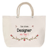Sac Fête des Mères Mamie Famille Idée Cadeau anniversaire Noël Travail Boulot Métier Départ Retraite Collègue Femme cabas shopping plage