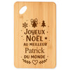 Planche à découper cadeau Noël famille amis papa maman mamie papi, idée cadeau apéro et cuisine, Secret Santa