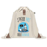 Sac à dos avec pochette J'peux pas Télétravail