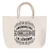 Sac Fête des Mères Mamie Famille Idée Cadeau anniversaire Noël Travail Boulot Métier Départ Retraite Collègue Femme cabas shopping plage