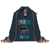 sac a dos bleu coton recycle avec pochette idee cadeau originale pour collegue ami prof ou membre de la famille cadeau mixte noel anniversaire secret santa ou depart au travail sac leger pratique et ecologique design breton moderne