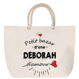 Sac Fête des Mères Mamie Famille Idée Cadeau anniversaire Noël Travail Boulot Métier Départ Retraite Collègue Femme cabas shopping plage