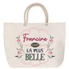 Sac Fête des Mères Mamie Famille Idée Cadeau anniversaire Noël Travail Boulot Métier Départ Retraite Collègue Femme cabas shopping plage