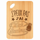 Planche bambou gravée personnalisée femme homme idée cadeau Fête des Mères Fête des Pères apéro papa maman prénom cuisine plateau fromage