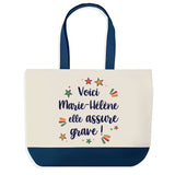 Sac Fête des Mères Mamie Famille Idée Cadeau anniversaire Noël Travail Boulot Métier Départ Retraite Collègue Femme cabas shopping plage
