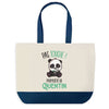 Sac de shopping bleu Quentin Pas Touche Panda