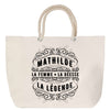 Sac Fête des Mères Mamie Famille Idée Cadeau anniversaire Noël Travail Boulot Métier Départ Retraite Collègue Femme cabas shopping plage