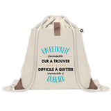 Sac à dos avec pochette Un Retraité Formidable