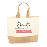 Sac Jute Fête des Mères Fêtes des Pères Mamie Papi Famille Idée Cadeau anniversaire Noël Travail Boulot Métier Départ Retraite Collègue Femme Homme