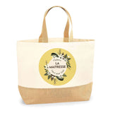 Sac Jute Fête des Mères Fêtes des Pères Mamie Papi Famille Idée Cadeau anniversaire Noël Travail Boulot Métier Départ Retraite Collègue Femme Homme