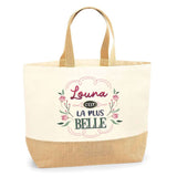 Sac Jute Fête des Mères Fêtes des Pères Mamie Papi Famille Idée Cadeau anniversaire Noël Travail Boulot Métier Départ Retraite Collègue Femme Homme