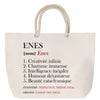 Sac Fête des Mères Mamie Famille Idée Cadeau anniversaire Noël Travail Boulot Métier Départ Retraite Collègue Femme cabas shopping plage