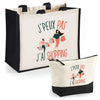 Cabas homme ou femme sac plage ou shopping tote bag pochette trousse Idée cadeau original pour anniversaire Noël travail départ retraite collègue famille fete des mères fetes des pères papa maman mamie papi