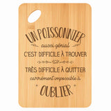 Planche bambou gravée personnalisée homme idée cadeau Fête des Pères apéro 30×20 prénom cuisine plateau fromage anniversaire noel papa papi 