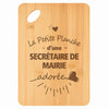 Planche bambou gravée personnalisée femme idée cadeau Fête des Mères apéro 30×20 prénom cuisine plateau fromage anniversaire noel maman mamie