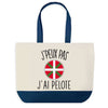 Sac de shopping bleu J'peux pas Pelote Basque Pelote