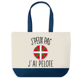 Sac de shopping bleu J'peux pas Pelote Basque Pelote
