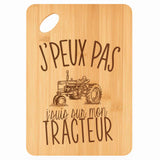 Planche bambou gravée personnalisée femme homme idée cadeau Fête des Mères Fête des Pères apéro papa maman prénom cuisine plateau fromage