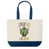 Sac de shopping bleu J'peux pas Guitare