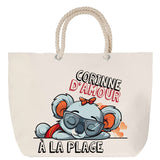 Sac Fête des Mères Mamie Famille Idée Cadeau anniversaire Noël Travail Boulot Métier Départ Retraite Collègue Femme cabas shopping plage
