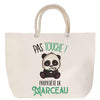 Sac Fête des Mères Mamie Famille Idée Cadeau anniversaire Noël Travail Boulot Métier Départ Retraite Collègue Femme cabas shopping plage