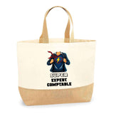 Sac Fête des Mères Mamie Famille Idée Cadeau anniversaire Noël Travail Boulot Métier Départ Retraite Collègue Femme cabas shopping plage