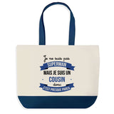 Sac de shopping bleu Cousin Superman