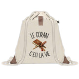 Sac à dos avec pochette Coran c'est la Vie