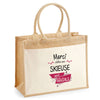 Sac Fête des Mères Mamie MAman Soeur Femme Famille Idée Cadeau anniversaire Noël Travail Boulot Métier Départ Retraite Collègue Femme cabas shopping plage