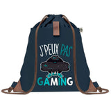 sac a dos bleu coton recycle avec pochette idee cadeau originale pour collegue ami prof ou membre de la famille cadeau mixte noel anniversaire secret santa ou depart au travail sac leger pratique et ecologique design breton moderne