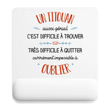 Tapis de souris ergonomique avec repose-poignet, accessoire bureau pour femme et homme, fête des pères, cadeau pas cher, idée cadeau fête des mères, secret santa, départ à la retraite, télétravail et gaming