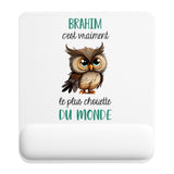 Tapis de souris ergonomique avec repose-poignet, accessoire bureau pour femme et homme, fête des pères, cadeau pas cher, idée cadeau fête des mères, secret santa, départ à la retraite, télétravail et gaming