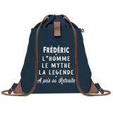 sac a dos homme bleu coton recycle avec pochette idee cadeau utile pour collegue papa ou ami cadeau homme noel anniversaire secret santa ou depart a la retraite sac durable pratique et robuste design sobre et elegant