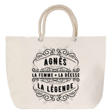 Sac Fête des Mères Mamie Famille Idée Cadeau anniversaire Noël Travail Boulot Métier Départ Retraite Collègue Femme cabas shopping plage