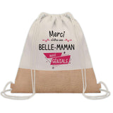 Sac Fête des Mères Mamie Maman Cadeau anniversaire Noël Travail Métier Départ Retraite Collègue Femme cabas shopping plage