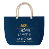 Sac de plage Bleu anse corde Axel Mythe Légende -jaune