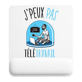 Tapis de souris ergonomique avec repose-poignet, accessoire bureau pour femme et homme, fête des pères, cadeau pas cher, idée cadeau fête des mères, secret santa, départ à la retraite, télétravail et gaming