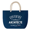 Sac de plage Bleu anse corde Certifiée meilleure Architecte