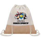 Sac Fête des Pères Papi Papa Cadeau anniversaire Noël Travail Boulot Métier Départ Retraite Collègue Homme cabas shopping plage