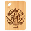 Planche bambou gravée personnalisée homme idée cadeau Fête des Pères apéro 30×20 prénom cuisine plateau fromage anniversaire noel papa papi 