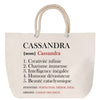 Sac Fête des Mères Mamie Famille Idée Cadeau anniversaire Noël Travail Boulot Métier Départ Retraite Collègue Femme cabas shopping plage