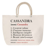 Sac Fête des Mères Mamie Famille Idée Cadeau anniversaire Noël Travail Boulot Métier Départ Retraite Collègue Femme cabas shopping plage