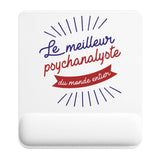 Tapis de souris ergonomique avec repose-poignet, accessoire bureau pour femme et homme, fête des pères, cadeau pas cher, idée cadeau fête des mères, secret santa, départ à la retraite, télétravail et gaming