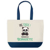 Sac de shopping bleu Bernadette Pas Touche Panda