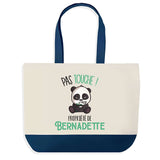 Sac de shopping bleu Bernadette Pas Touche Panda