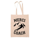 Noël cadeau de départ à la retraite cadeau de fin d'année scolaire idée cadeau cadeau de remerciement anniversaire coach sport sac cabas totebag sac jute